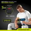 imageRBX AccuPoint Massage Gun Deep Tissue Percussion ampamp Muscle Massager for Athletes Quiet Electric Sport Massager Portable Massager for Pain Relief Relaxation and Muscle Fatigue Blue