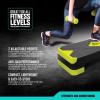 imageRBX Aerobic Step Platform with NonSlip Textured Surface 2Level Adjustable Steppers for Exercise Compact Lightweight EasytoStore Exercise Step ampamp Fitness Step BenchBlackVolt