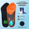 imageRBX Plantar Fasciitis Ortho Insoles 34 Size for Men TealOrange
