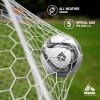 imageRBX Size 5 Soccer Ball  32 Panel Construction Soccer Ball with Pump Rubber Bladder for Air Retention and Ball Shape High Contrast Graphics for Adults ampamp KidsWhite