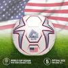 imageRBX Size 5 Soccer Ball World Cup ampamp National Team Soccer Balls for Adults ampamp KidsUSA White