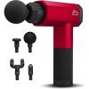 imageRBX Vibra Heal Massage Gun Deep Tissue Percussion ampamp Muscle Massager for Athletes Quiet Electric Sport Massager Portable Massager for Pain Relief Relaxation and Muscle Fatigue Red