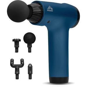 imageRBX AccuPoint Massage Gun Deep Tissue Percussion ampamp Muscle Massager for Athletes Quiet Electric Sport Massager Portable Massager for Pain Relief Relaxation and Muscle Fatigue Blue