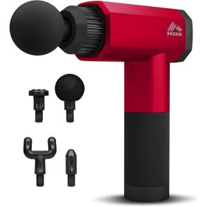 imageRBX Vibra Heal Massage Gun Deep Tissue Percussion ampamp Muscle Massager for Athletes Quiet Electric Sport Massager Portable Massager for Pain Relief Relaxation and Muscle Fatigue Red
