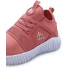 imageRBX Active Womens Training Shoe Slip On Lace Up Breathable Knit Running SneakerMve Dark Pink