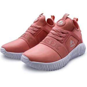 imageRBX Active Womens Training Shoe Slip On Lace Up Breathable Knit Running SneakerMve Dark Pink