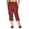 imageBX Active Womens Plus Size Woven Lightweight Drawstring Capri Pant Rust 3X