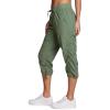 imageRBX Active Capri Pants for Women Joggers Stretch Lightweight Womens Casual Pant Capri with DrawstringBasil