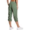 imageRBX Active Capri Pants for Women Joggers Stretch Lightweight Womens Casual Pant Capri with DrawstringBasil