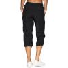 imageRBX Active Capri Pants for Women Joggers Stretch Lightweight Womens Casual Pant Capri with DrawstringJet Black