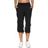 imageRBX Active Capri Pants for Women Joggers Stretch Lightweight Womens Casual Pant Capri with DrawstringJet Black