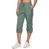 imageRBX Active Capri Pants for Women Joggers Stretch Lightweight Womens Casual Pant Capri with DrawstringSea Green