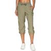 imageRBX Active Capri Pants for Women Joggers Stretch Lightweight Womens Casual Pant Capri with DrawstringSmoke Sage