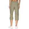 imageRBX Active Capri Pants for Women Joggers Stretch Lightweight Womens Casual Pant Capri with DrawstringSmoke Sage