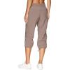 imageRBX Active Capri Pants for Women Joggers Stretch Lightweight Womens Casual Pant Capri with DrawstringTaupe Beige