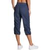 imageRBX Active Capri Pants for Women Joggers Stretch Lightweight Womens Casual Pant Capri with DrawstringVintage Navy