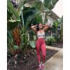 imageRBX Active High Waisted Squat Proof Ankle Length Leggings for Women 78 Yoga Leggings with Pockets78 Dusty Red
