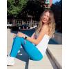 imageRBX Active High Waisted Squat Proof Ankle Length Leggings for Women 78 Yoga Leggings with Pockets78 Slate Grey