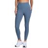 imageRBX Active High Waisted Squat Proof Ankle Length Leggings for Women 78 Yoga Leggings with PocketsMoonlight Blue