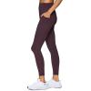 imageRBX Active High Waisted Squat Proof Ankle Length Leggings for Women 78 Yoga Leggings with PocketsPlum Perfect