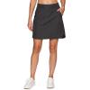 imageRBX Active Longer Length Skort for Women Quick Drying Woven Pickleball Golf Skort with Pockets for Tennis Hiking RunningLong Length Charcoal