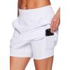 imageRBX Active Longer Length Skort for Women Quick Drying Woven Pickleball Golf Skort with Pockets for Tennis Hiking RunningLong Length White