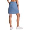 imageRBX Active Longer Length Skort for Women Quick Drying Woven Pickleball Golf Skort with Pockets for Tennis Hiking RunningMoonlight Blue