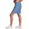 imageRBX Active Longer Length Skort for Women Quick Drying Woven Pickleball Golf Skort with Pockets for Tennis Hiking RunningMoonlight Blue