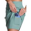 imageRBX Active Longer Length Skort for Women Quick Drying Woven Pickleball Golf Skort with Pockets for Tennis Hiking RunningSea Glass