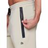 imageRBX Active Mens Athletic Fleece Lined Tapered Jogger Sweatpant with PocketAnkle Zip Stone