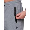 imageRBX Active Mens Athletic Fleece Lined Tapered Jogger Sweatpant with PocketGrey Bonded