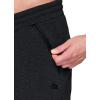 imageRBX Active Mens Athletic Fleece Lined Tapered Jogger Sweatpant with PocketHtr Zip Black