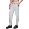 imageRBX Active Mens Athletic Fleece Lined Tapered Jogger Sweatpant with PocketHtr Zip Light Grey