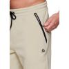 imageRBX Active Mens Athletic Fleece Lined Tapered Jogger Sweatpant with PocketHtr Zip Stone