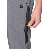imageRBX Active Mens Athletic Fleece Lined Tapered Jogger Sweatpant with PocketMedium Grey  Black Woven