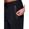 imageRBX Active Mens Athletic Fleece Lined Tapered Jogger Sweatpant with PocketZip Solid Black
