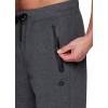 imageRBX Active Mens Athletic Fleece Lined Tapered Jogger Sweatpant with PocketZip Solid Charcoal