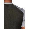 imageRBX Active Mens Athletic Performance Gym Workout Ventilated Mesh Short Sleeve Crewneck TShirtLight GreyGreen