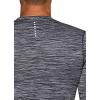 imageRBX Active Mens Athletic Performance Long Sleeve Crew Neck Fleece Lined Insulated Fitted Base Layer TShirtF19 Grey