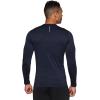 imageRBX Active Mens Athletic Performance Long Sleeve Crew Neck Fleece Lined Insulated Fitted Base Layer TShirtF19 Navy Blue