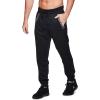 imageRBX Active Mens Athletic Performance Quick Dry Breathable Tapered Jogger Sweatpant with PocketsFrench Terry Black