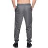 imageRBX Active Mens Athletic Performance Quick Dry Breathable Tapered Jogger Sweatpant with PocketsFrench Terry Grey