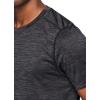 imageRBX Active Mens Athletic Performance Workout Gym Running Short Sleeve Crewneck TShirtHeather Dark Grey