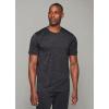 imageRBX Active Mens Athletic Performance Workout Gym Running Short Sleeve Crewneck TShirtHeather Dark Grey