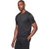 imageRBX Active Mens Athletic Performance Workout Gym Running Short Sleeve Crewneck TShirtHeather Dark Grey
