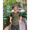 imageRBX Active Mens Athletic Performance Workout Gym Running Short Sleeve Crewneck TShirtJacquard Grey