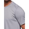 imageRBX Active Mens Athletic Performance Workout Gym Running Short Sleeve Crewneck TShirtJacquard Grey