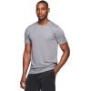 imageRBX Active Mens Athletic Performance Workout Gym Running Short Sleeve Crewneck TShirtJacquard Grey