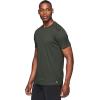 imageRBX Active Mens Athletic Performance Workout Gym Running Short Sleeve Crewneck TShirtJacquard Olive