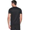 imageRBX Active Mens Athletic Performance Workout Gym Running Short Sleeve Crewneck TShirtShadow Stripe Black